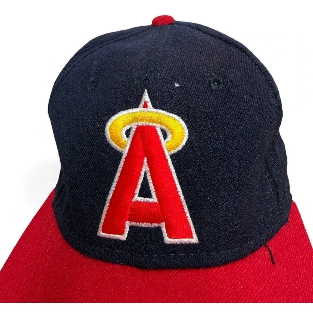 Vintage Anaheim Angels Baseball Cap Snapback Navy Red MLB Sports‎ Specialties